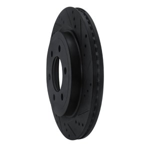 Ford F-150 Brake Rotor (1) - Rear Right - R1 Concepts - Drilled & Slotted - Black - `18-`21